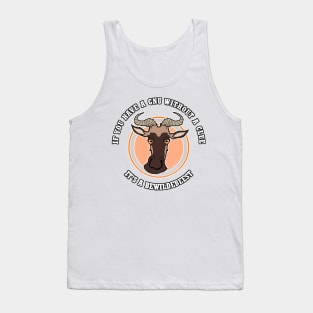 Wildebeest Joke - animal puns Tank Top